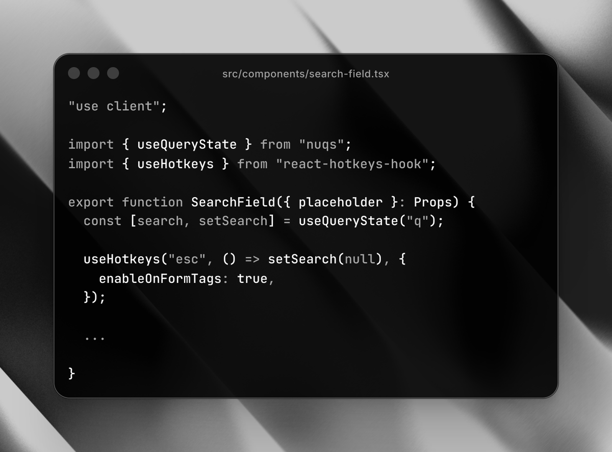 pontusab's tweet image. I love using `react-hotkeys-hook`  for keyboard shortcuts.