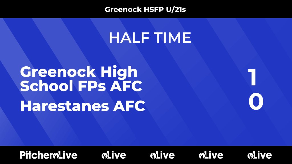 HALF TIME: Greenock High School FPs AFC 1 - 0 Harestanes AFC
#GREHAR #Pitchero
pitchero.com/clubs/greenock…