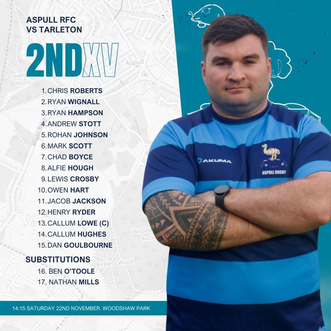 Aspullrfc's tweet image. 🏉 MATCHDAY | Aspull RFC vs Tarleton RUFC (2nd XV) 🏉

Our 2nd XV squad has been confirmed for this Saturday’s home fixture at Woodshaw Park. Kick off is at 14:15