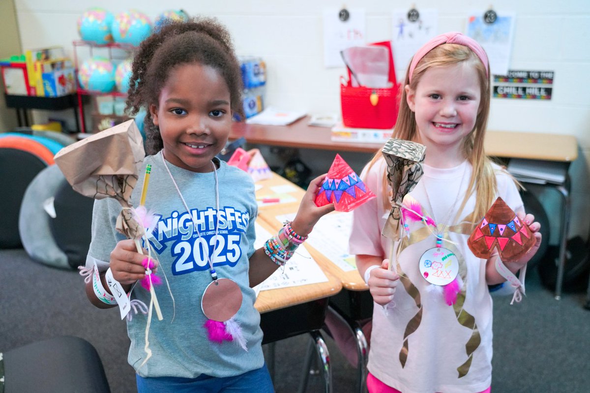 LS students had a blast this week diving into our land's history! Kindergarteners explored "Long Ago and Today" with berry dyeing, butter-making &amp; tasting fall foods. 💛 2nd graders celebrated Indigenous Peoples' Day with crafts &amp; virtual sessions with the NC Museum of History!