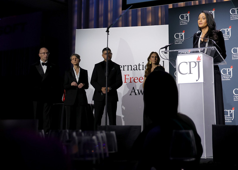 pressfreedom's tweet image. Last year was the deadliest ever for our profession. CPJ counted 126 journalists and media workers killed worldwide. Two out of every three of those deaths were Palestinians killed by Israel. 

We asked Palestinian journalist Shrouq Al Aila, our 2024 IPFA winner, to reflect on…