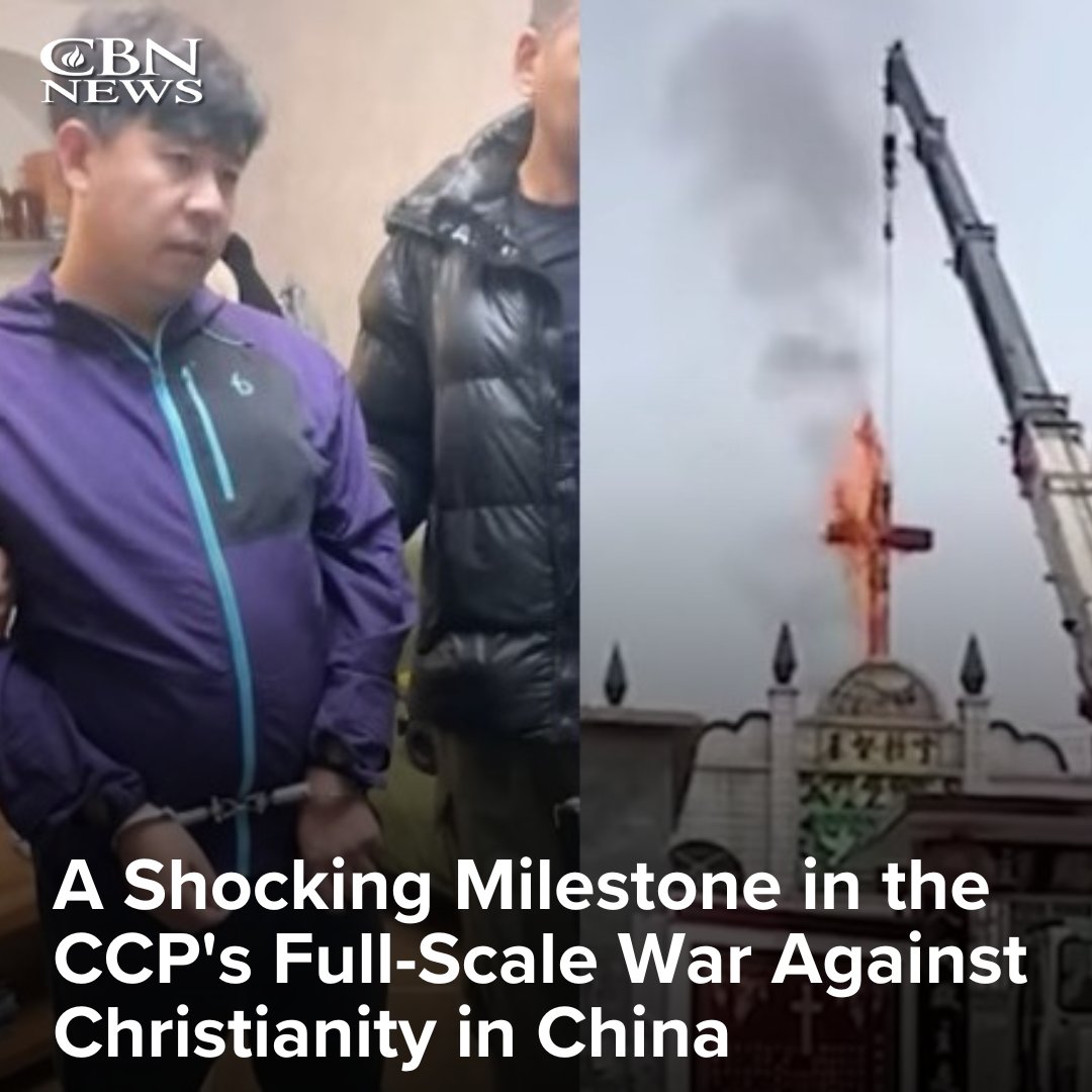CBNNews's tweet image. The communist regime of China is ramping up its persecution of Christians in that country. The leader of an organization that serves the persecuted Chinese church has confirmed the shocking escalation to CBN News.

The Chinese government has formally arrested and charged 18…