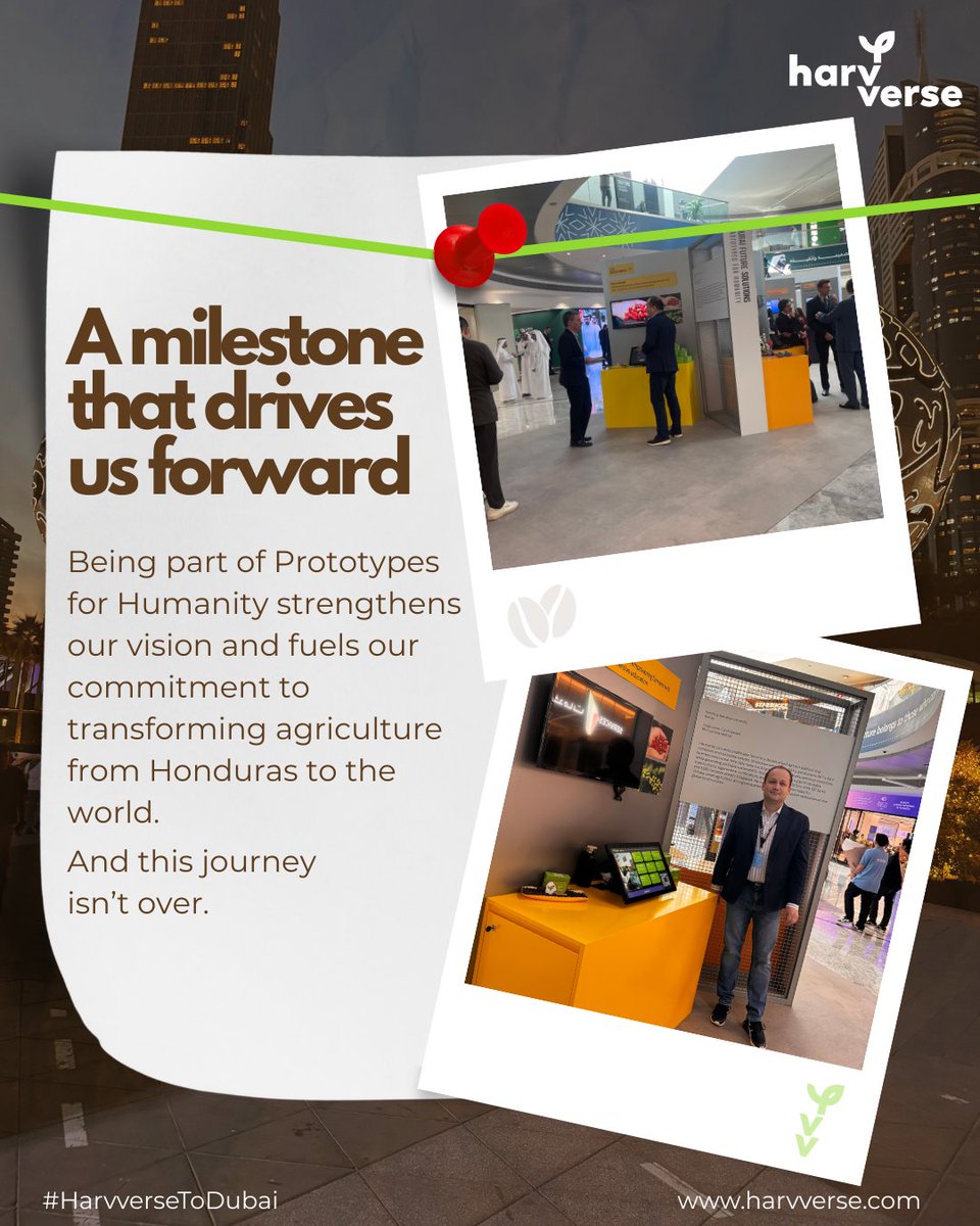 harvverse's tweet image. Dubai showed us that agricultural innovation has no borders. 🌍🌱
More highlights from our journey at @PrototypesforH  coming soon.
#PrototypesForHumanity2025 #PrototypesForHumanity #DubaiFuture #DubaiCulture #CreativeDubai