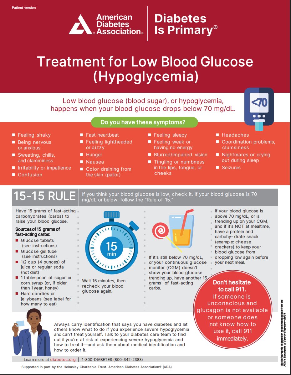 Banitoto's tweet image. كورس مجاني من جمعية السكري الأمريكية (American Diabetes Association - ADA) يقدّم مراجعة سريعة ومركّزة عن مرض السكري وطرق علاجه.

الشيء المميز هو طريقة عرض المعلومات باستخدام Infographics، يعني رسوم بيانية وصور توضيحية، وهذا له فوائد كبيرة:
•تبسيط المعلومات المعقدة: مثلاً يوضح…