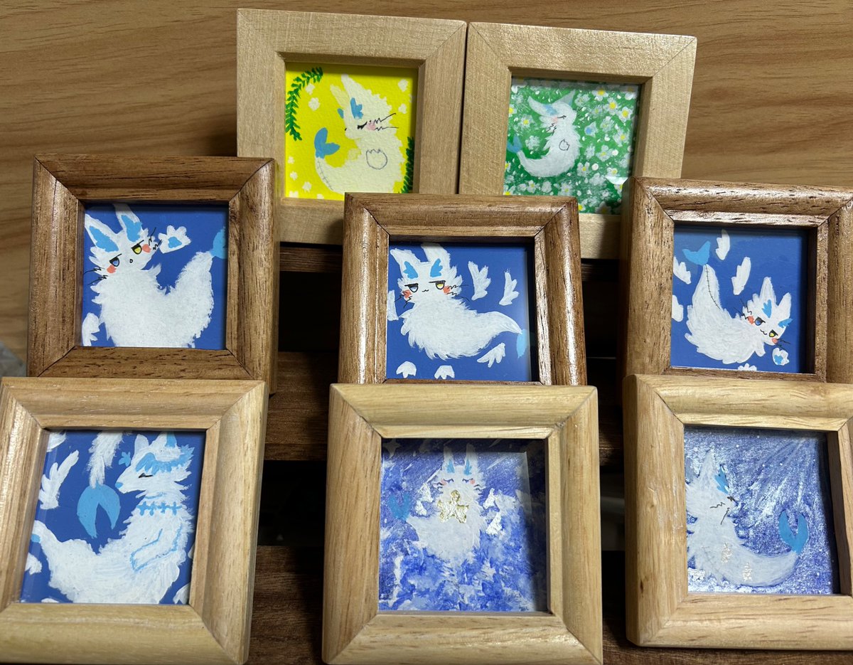 siraai_nui's tweet image. #COMITIA154お品書き🐋🩵
11月24日(月)東京ビッグサイト
📍南2ホール ふ06b / 14時頃まで滞在予定

💫イベント初参加です✨️

名刺無料なのでそれだけ貰いに来て貰えるのも凄く嬉しいです🥰

・額付きミニ原画800円～
・色紙700円～
・ポストカード100円
・ふわふわ尻尾キーホルダーも極少数アリ❣️