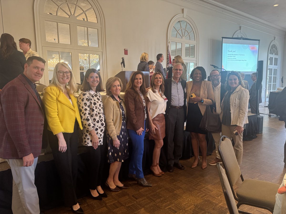 Great energy at today’s Vestavia Chamber of Commerce luncheon! 👏 Thibaut Van Marcke, senior vice president at Orlando Health and president of the Alabama Region, delivered an inspiring keynote. We also appreciate Amy Wheeler for sharing remarks on behalf of our lunch sponsor.