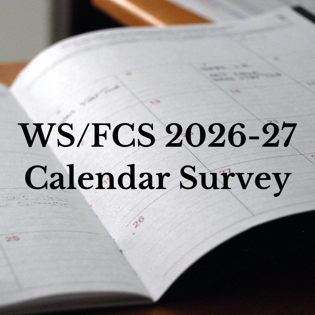 wsfcs's tweet image. 📣 The WS/FCS 2026–2027 Calendar Survey is LIVE!📅
Review both options and cast your vote:
A - Modified Early Start
B - Traditional Start
Share your preference by December 5 at this link: ow.ly/GhVr50Xw2r7
#WSFCS