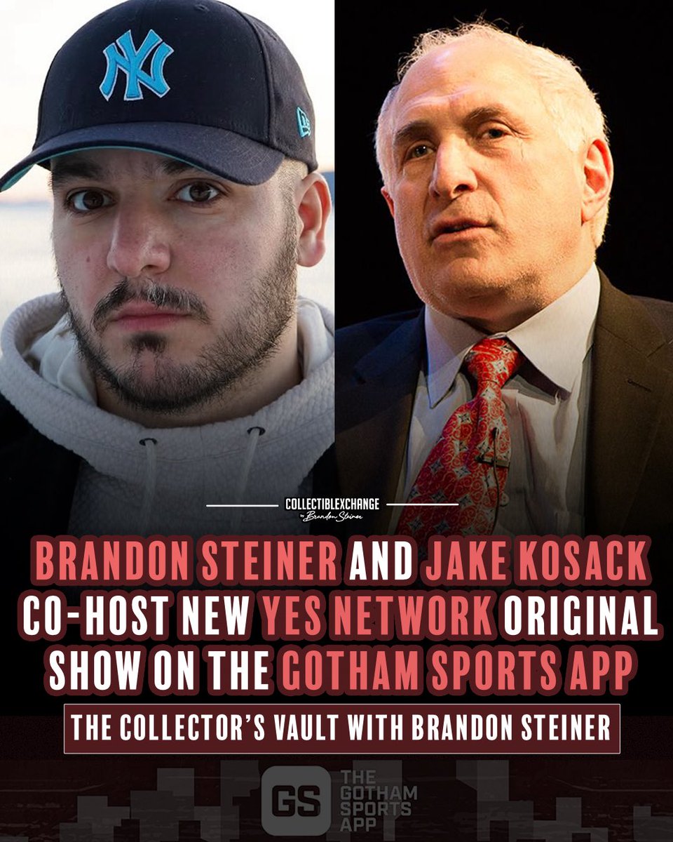 Watch The Collector’s Vault with Brandon Steiner on <a href="/gothamsports/">Gotham Sports</a> out now!

Guests Include: Bernie Williams, Wade Boggs, Oswaldo Cabrera, Ben Rice, Dave Righetti and so much more!