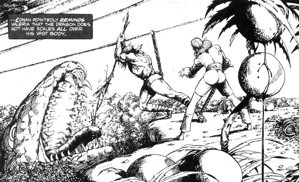 PowerCosmic13_'s tweet image. A few more pictures from Roy Thomas and Barry Windsor-Smith’s Red Nails Part 1 from Savage Tales #2. Pretty incredible evolution of BWS’ Conan art over his time with the character