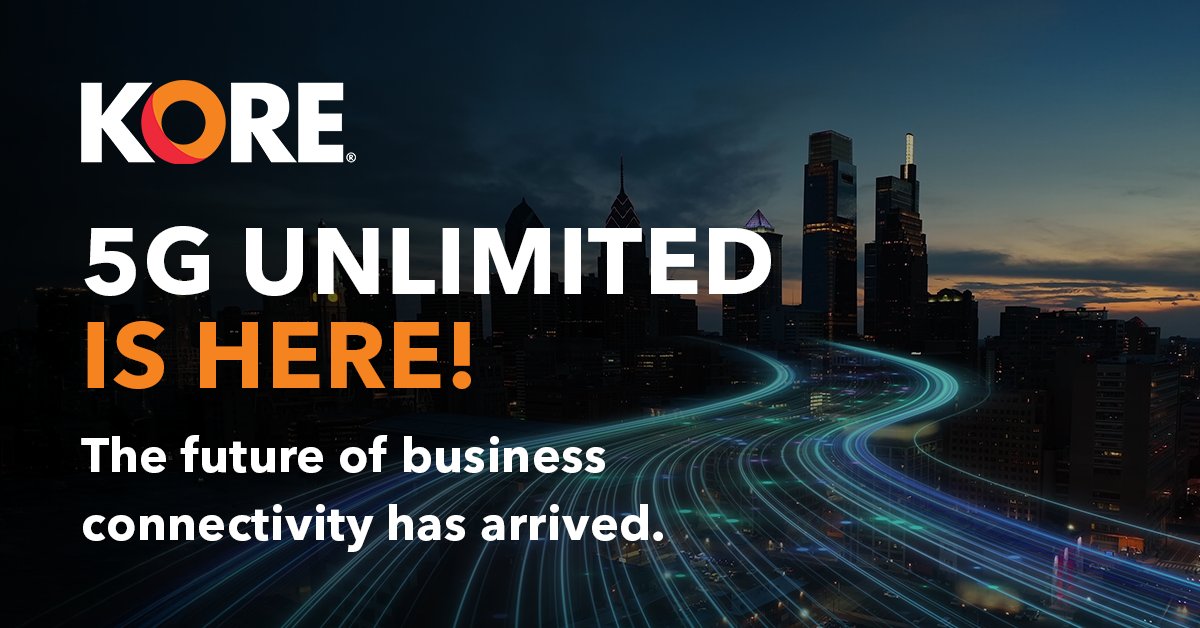 KORE_Wireless's tweet image. You already trust KORE to power your #connectivity. Now, take that partnership further with the KORE #5G Unlimited Plan.

Predictable #profitability. Unlimited potential. bit.ly/3XHZOZv 

#IoTConnectivity #IoTSolutions #ConnectivitySolutions #KOREUnlimited #5GBusiness
