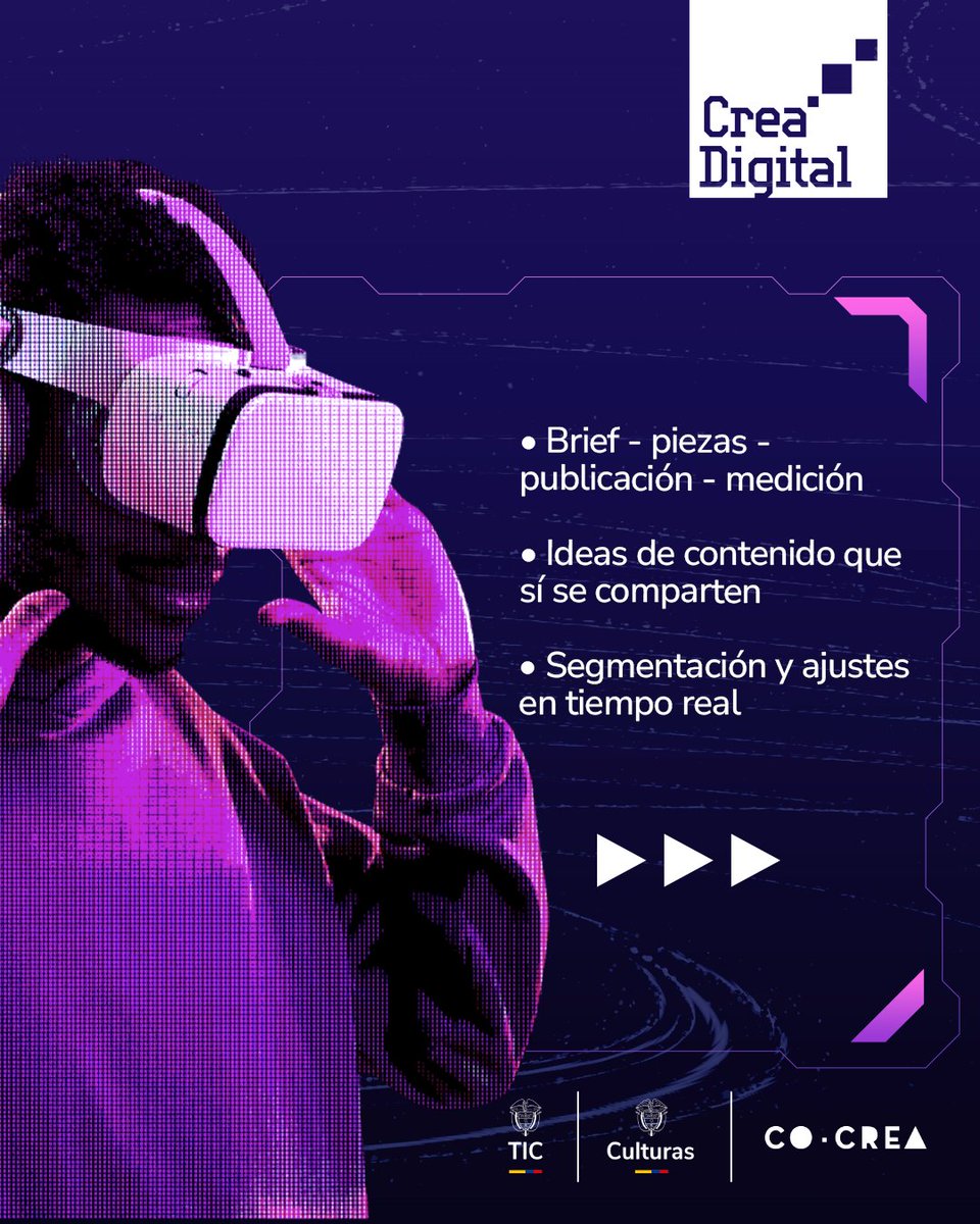 Ministerio_TIC's tweet image. 🔥 ¿Tu contenido llega, pero no transforma? En este taller de #CreaDigital aprenderás a armar mini-campañas con IA, elegir formatos que funcionan, segmentar con datos y medir sin adivinar. 
 Ideal para creadoras/es, estudios y equipos de marketing. 
👉Asegura tu lugar:…