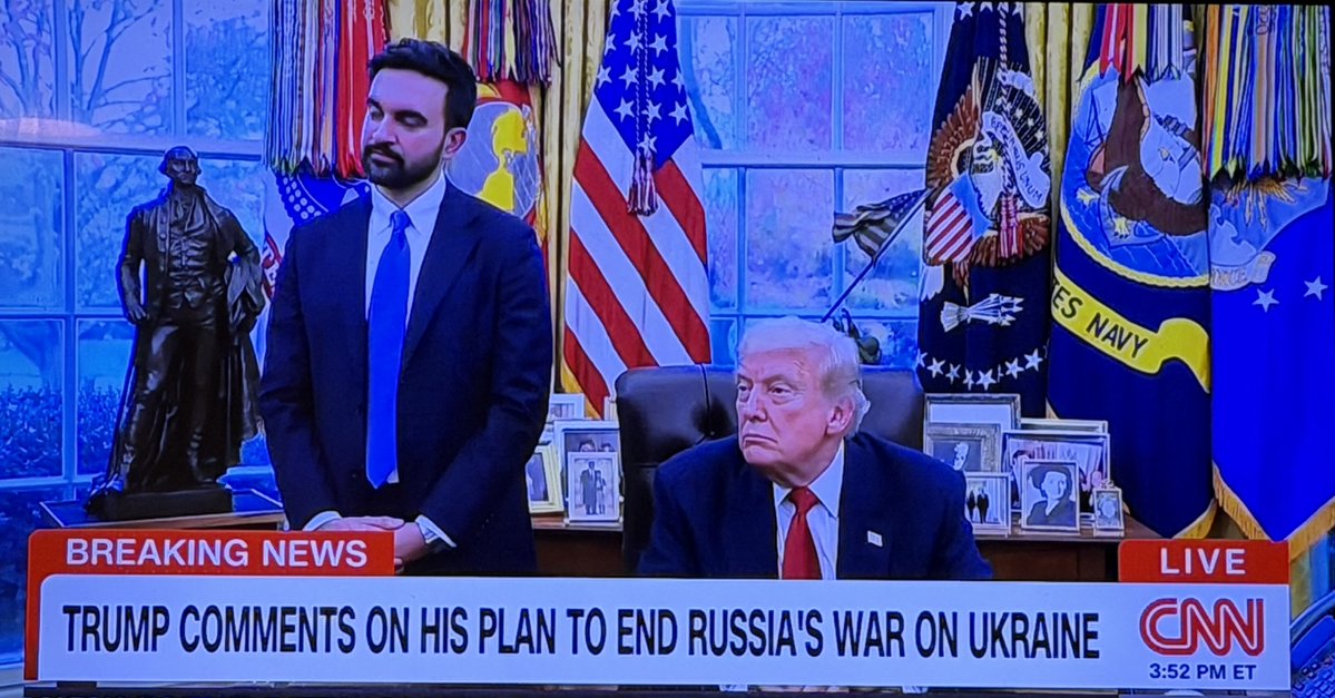 CarmineSabia's tweet image. There are two things that I notice about the meeting with President Donald Trump and Mayor-Elect Zohran Mandan.

1. The president is a very nice if you treat him with respect.

2. The media is trying desperately to get these two men to argue.