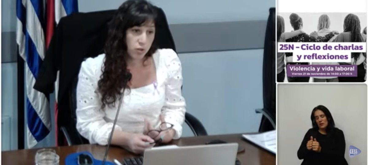 La Profa.Adj.Lic.Soc.Marcia Barbero de la Unidad Académica de Medicina Preventiva y Social estuvo presente en el Ciclo de charlas y reflexiones con el tema Violencia y vida laboral en BPS
