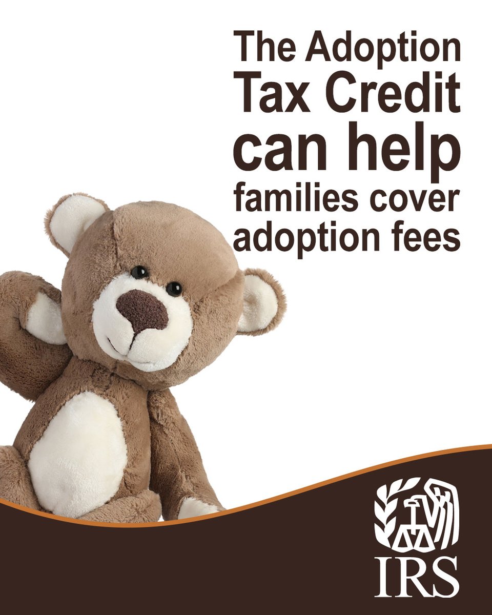 IRSnews's tweet photo. A National Adoption Month reminder from the #IRS: The Adoption Tax Credit was expanded in 2025 to include new support for tribal adoptions. For more details, visit https://t.co/LQrYr7lKR1 https://t.co/sEyMJpm7y5