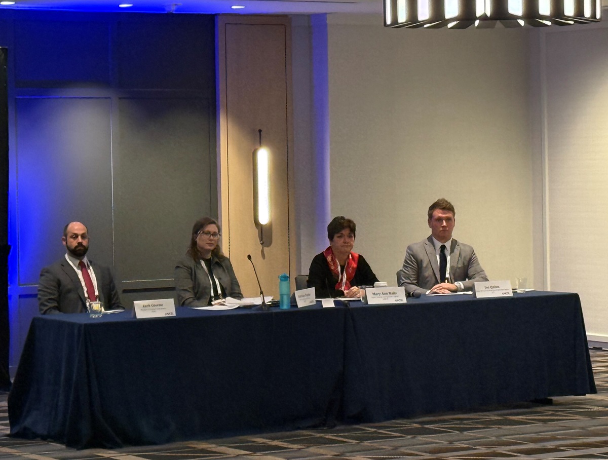 publicpowerorg's tweet image. APPA’s Patricia Taylor joined representatives from @NERC_Official &amp;amp; other industry trade groups at @NCSLorg&apos;s Energy Supply Task Force meeting in DC this week to discuss how utilities manage data center growth while ensuring #GridReliability. #EnergyPolicy #PublicPower