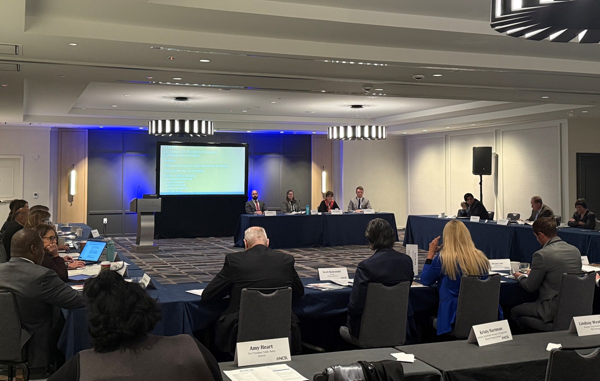 publicpowerorg's tweet image. APPA’s Patricia Taylor joined representatives from @NERC_Official &amp;amp; other industry trade groups at @NCSLorg&apos;s Energy Supply Task Force meeting in DC this week to discuss how utilities manage data center growth while ensuring #GridReliability. #EnergyPolicy #PublicPower