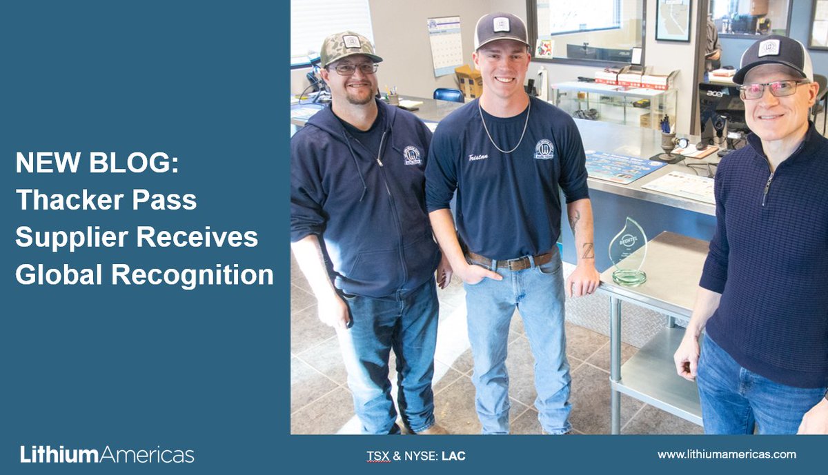 Two NV suppliers, Western Nevada Supply &amp; Hunewill Construction were recognized with <a href="/Bechtel/">Bechtel Corporation</a>'s 2025 Global Supply Chain Awards for their work on Thacker Pass. Learn more about Western Nevada Supply and their role in enabling America’s domestic lithium supply chain on our blog