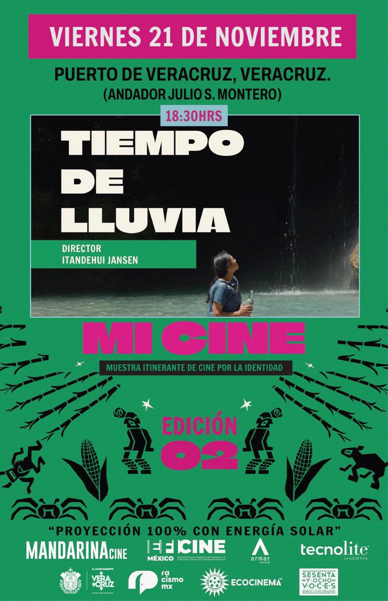 Veracruz es sede de la 2ª edición de MI CINE, una muestra itinerante con proyecciones al aire libre 100% con energía solar.🍿🎬

📌 18:30 hrs – Tiempo de lluvia
📌 20:00 hrs – Marino y Los Auténticos
📍 Andador Julio S. Montero

#NuestroPuerto #NuestraCasa #Veracruz #Cine