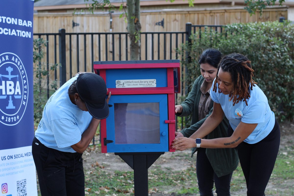 HCPrecinct4's tweet image. @hcp4__briones believes expanding education is essential, and thanks to the generous donation of @thehba, the Glazier Senior Education Center now has its own Little Free Library. Residents can stop by, take a book, or leave one behind to help expand accessible education…