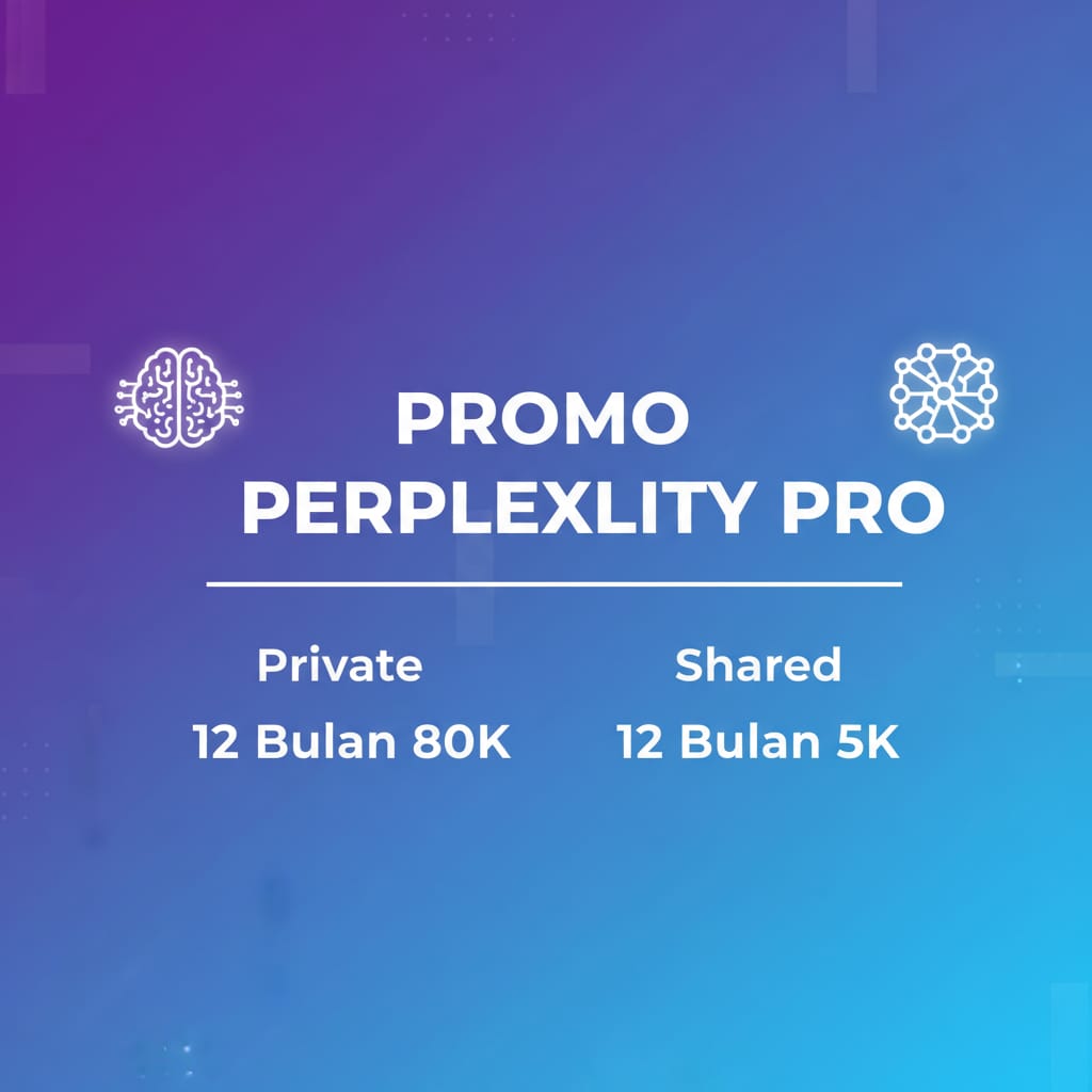 Dixx1234's tweet photo. @markizusss Dapatkan akses Perplexity Pro PRIVATE 12 bulan cuma 80k, atau SHARED 1 bulan hanya 5k! Nikmati fitur premium: pilihan model AI terbaru (GPT-5.1, Claude Sonnet 4.5, Grok 4, Gemini Pro, Kimi K2 Thinking), reasoning mode, web search real-time, upload file, dan tanpa iklan. https://t.co/WHpFKCKCOK