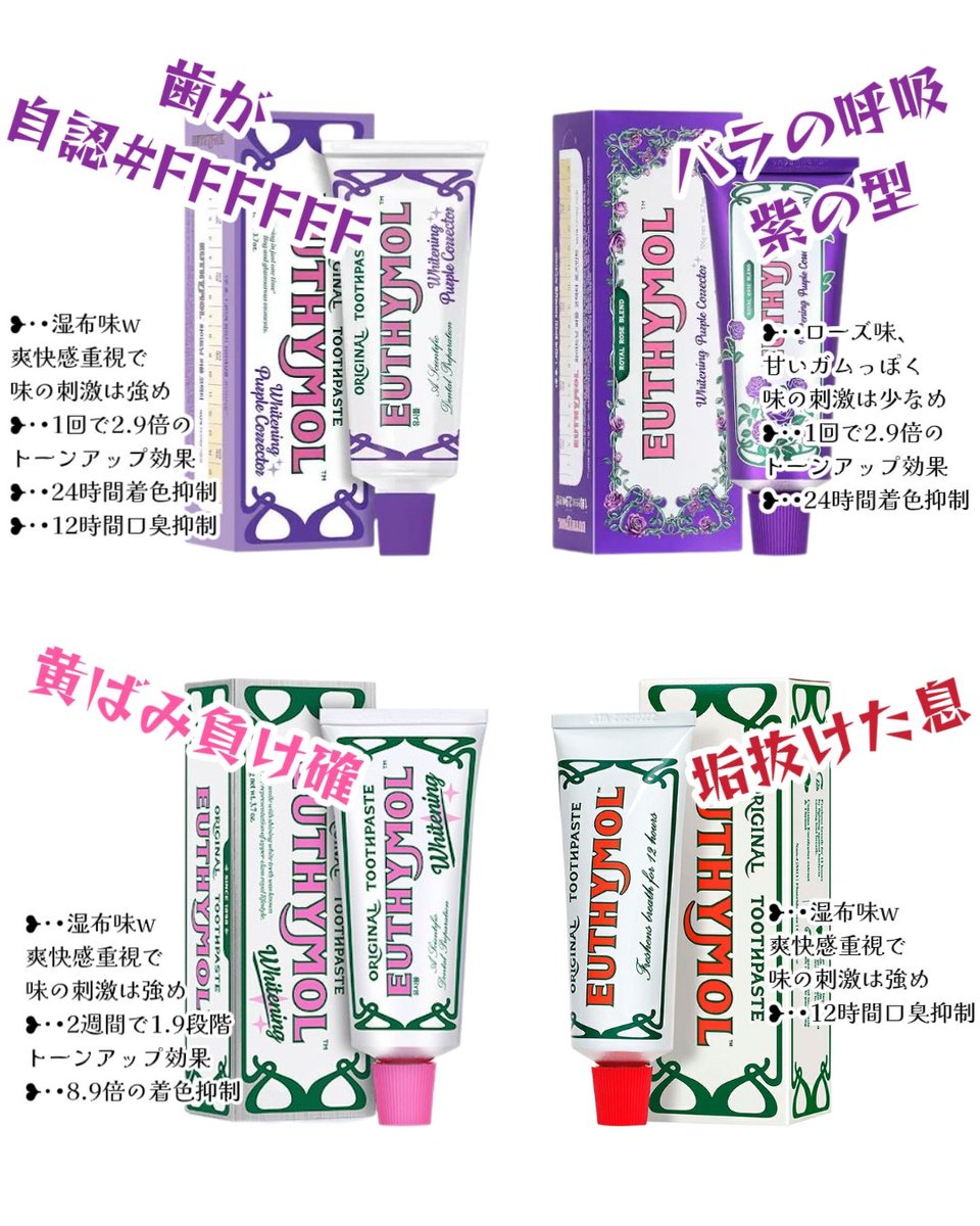 around40JK's tweet image. 歯の自認ホワイトにしたい勢に見てほしいユーシモール攻略本です。ブクマしてメガ割に備えてね⤵⤵【PR】