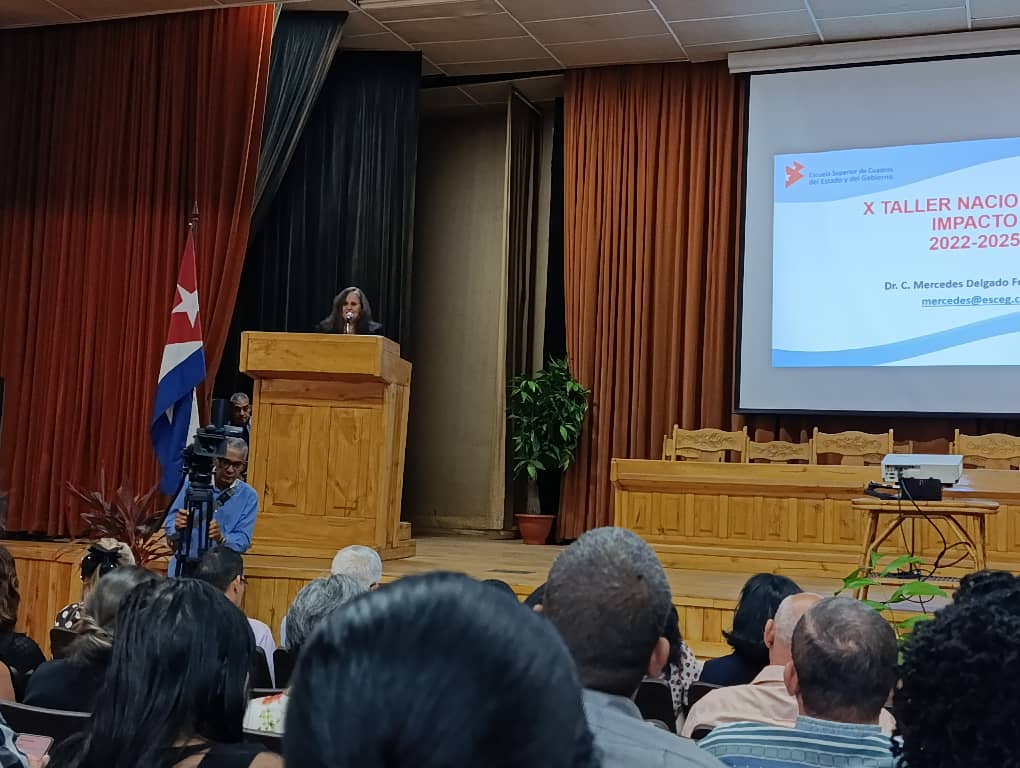 IsbelVG's tweet image. El CITMA presente en el X Taller Nacional de Impacto de la Escuela Superior de Cuadros del Estado y el Gobierno. @citmacuba @ArmandoRguezB @daimarc @Rosmeri98729211