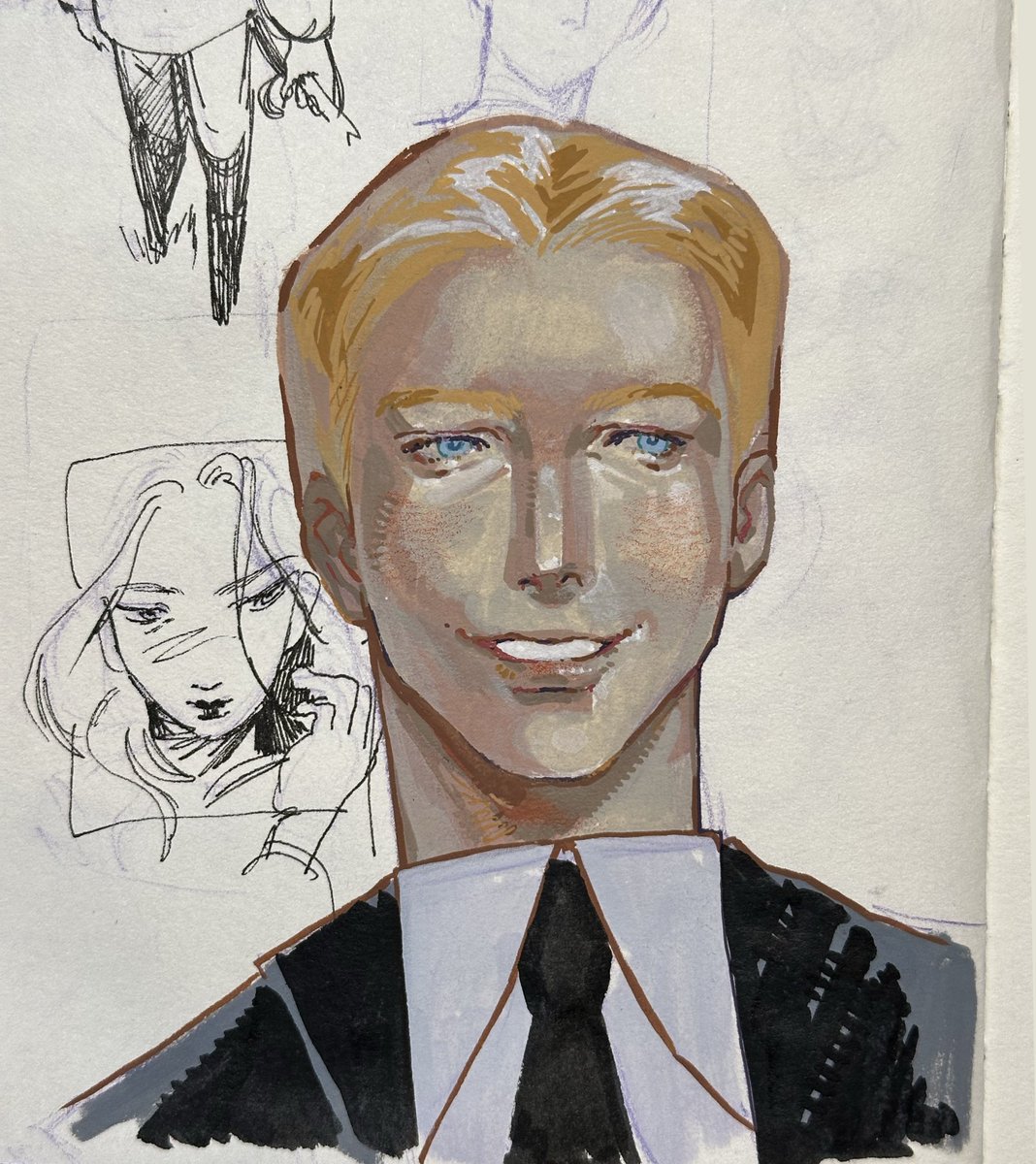 Trying acrylic markers 
#oc