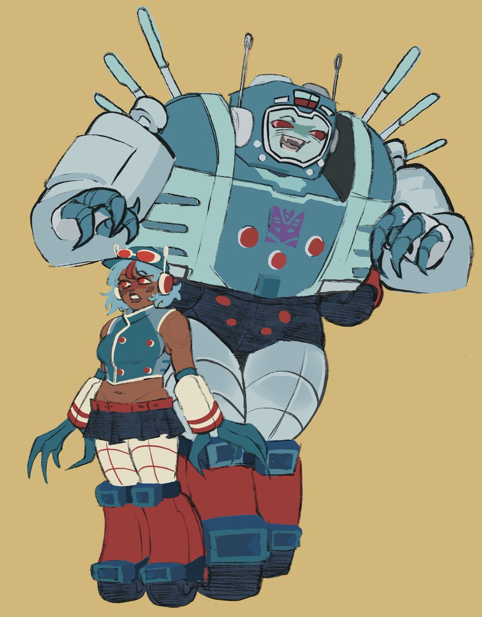 pyrjun's tweet image. @saxandviolins77 made her more fucked up and evil 

I think she deserves claws, give her claws. And fangs. 

+ holoform cuz why not