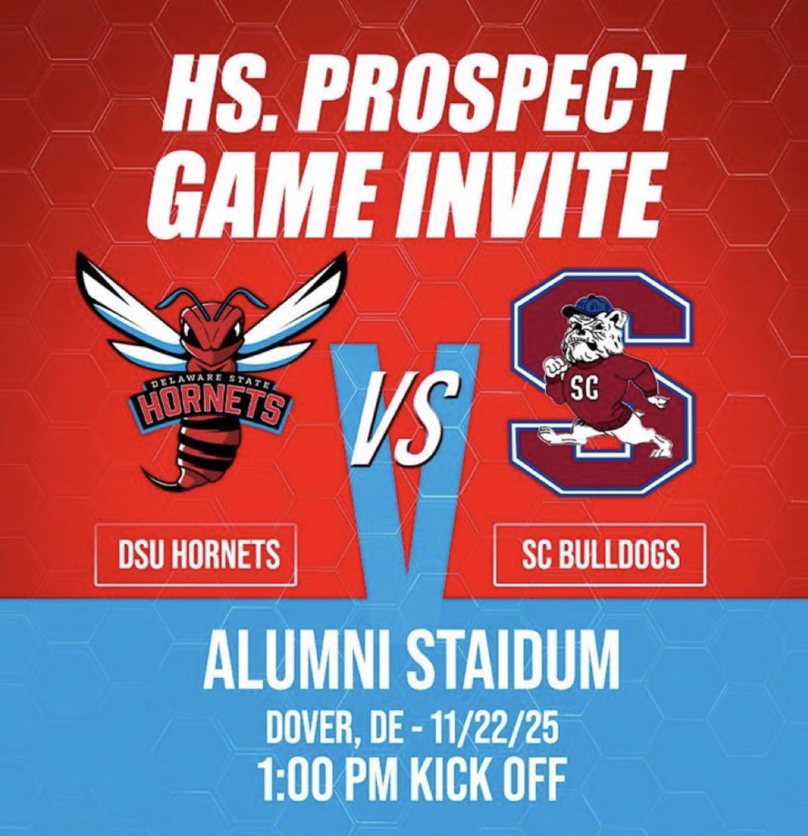 Locked in for tomorrow ‼️ Headed to the Delaware State Football game as they battle for the  “ MEAC Championship”. 
Big Stage, Big Moment..
Thanks for the Invite…..🫡💪🏿 <a href="/DeSeanJackson10/">Desean Jackson</a> <a href="/JCReed302/">Jordan Reed</a>  <a href="/CoachBBlackmon/">Brandon Blackmon</a>