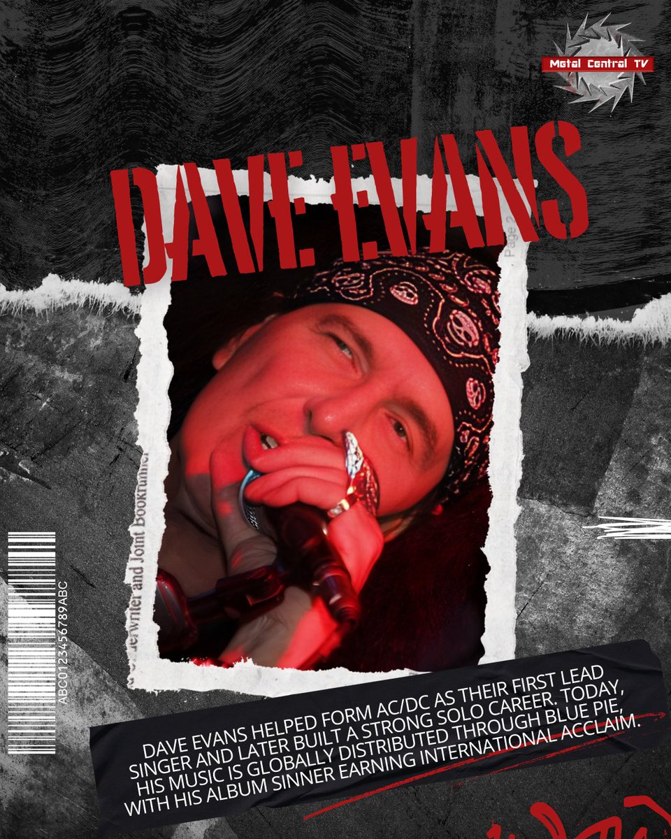 MetalCentralTV's tweet image. Did you know Metal Central TV features the legendary Dave Evans (original AC/DC vocalist)? 

Get some classic hard rock into your system: metalcentraltv.com/page/artist/da… 

#TBT #DaveEvans #ACDC #HardRock #ArtistSpotlight #MetalHistory