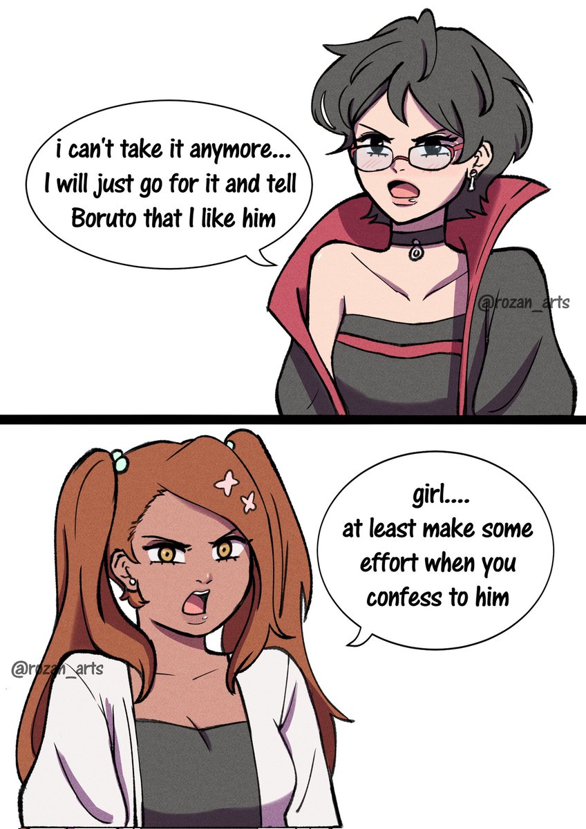 rozan_arts's tweet photo. Sarada's confession attempt 
🥗🔩💔

#Sarada #BORUTO #BoruSara #BorutoTwoBlueVortex #saradauchiha #Borutouzumaki #love #Confessions https://t.co/9ew2HKZIdC