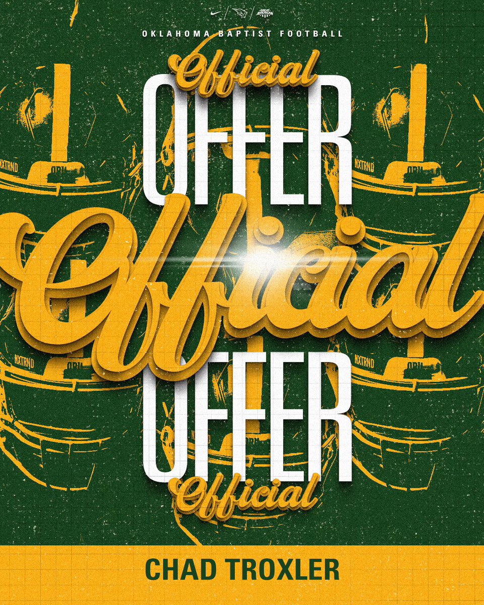 After a great conversation with <a href="/CoachEaton94/">Daniel Eaton</a> I’m blessed to receive an offer to <a href="/OBU_Football/">OBU Football</a>