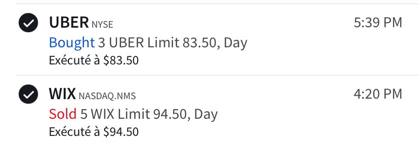AlphaBourse_'s tweet image. 🔁 Mouvements du jour

OUT
-5 $WIX (100 %)
MV -303 $ 🔴
Vente surtout car je suis déjà exposé sur mon compte &quot;trading&quot; via options. Je continue de penser que la réaction est exagérée et que le prix est attractif. 

IN
+3 $UBER à 83.5 $
10➡️13 actions 
PRU 74 $
On est revenu sur…
