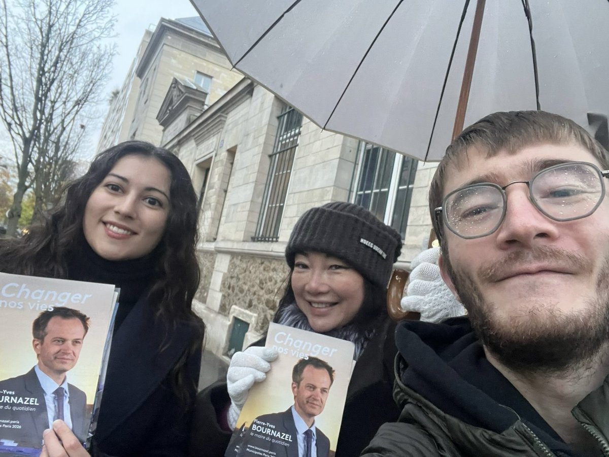 De bon matin rue Fagon à #Paris13 afin d’échanger sur le projet de <a href="/pybournazel/">PierreYves Bournazel</a> pour Paris avec les habitants ☀️