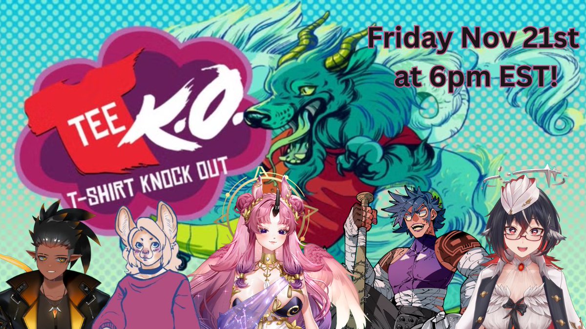 Read for some fun~?

Today at 6pm EST we will be playing JackBox Tee-KO w/  <a href="/AndreiaHerz/">Andreia Herz 🐦‍⬛❤️‍🩹 PARTNER PUSH ERA</a> <a href="/king_kriminal/">⛓ Krimbo ⛓</a> <a href="/Spectresketches/">SpectereHD🟧⚡ DESIGNER</a>  and <a href="/jublebuzz/">Jublebuzz/Tany 18+</a> 

Come join us for the chaos and fun!