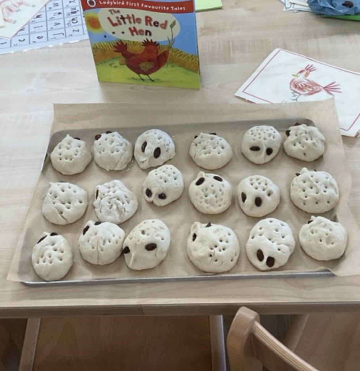 Reception have been learning about 4 &amp; 5 in Maths. We have sorted objects into groups of 4 &amp; 5. As part of our learning about the little red hen, we looked at the ingredients to make bread. We taste tested different types of bread &amp; then followed a recipe for bread hedgehogs.