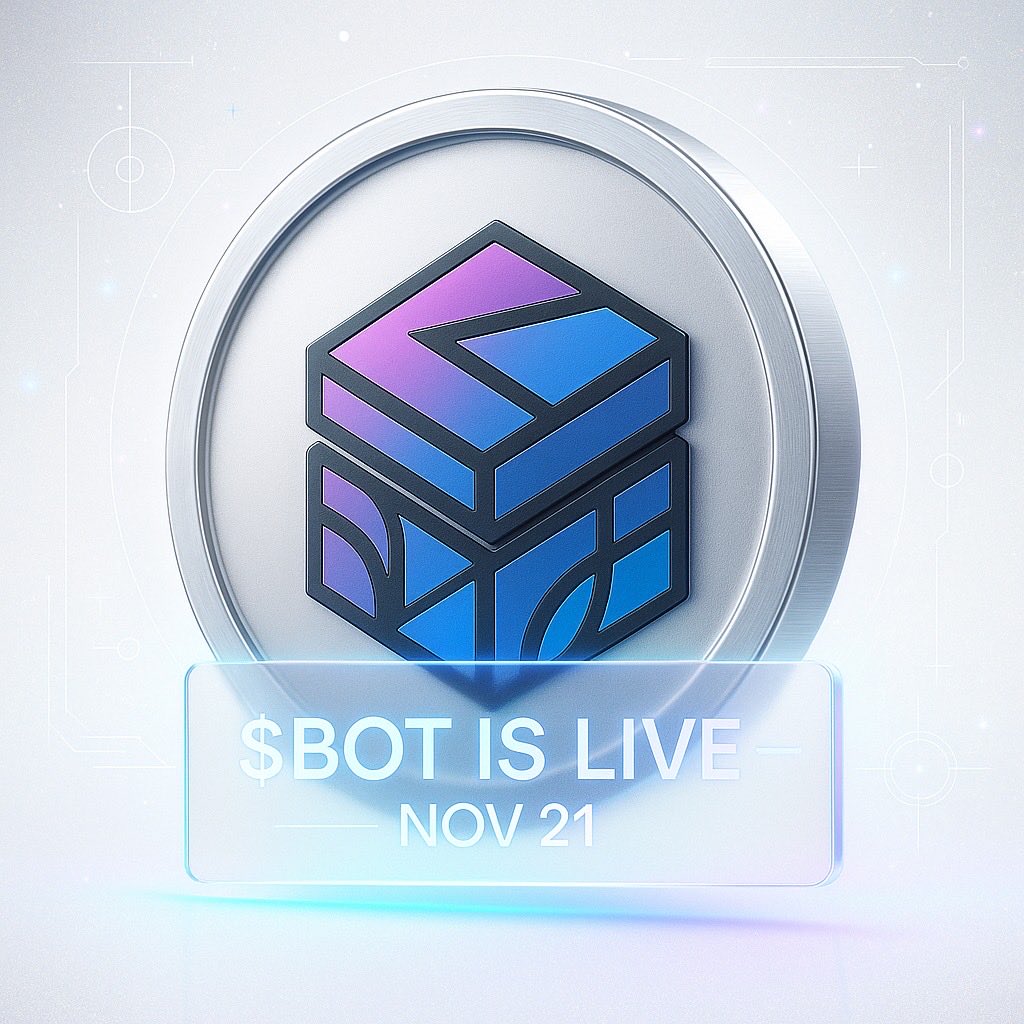Hey $BOT family,
We launched a few hours ago — and it’s been a solid success so far! 🚀
Remember, this is only the first stage. We’ve got major moves lined up from here.

Here’s the contract address:

0x147B07AD01ee7Ce779D2b0984454D6B8F810d6C9
