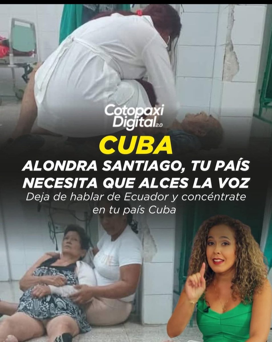 Mientras Cuba se debate en una crisis de salud por la chiquinguya, donde no pueden atender a sus enfermos, Alondra crtica a nuestro país por el mínimo resbalón.