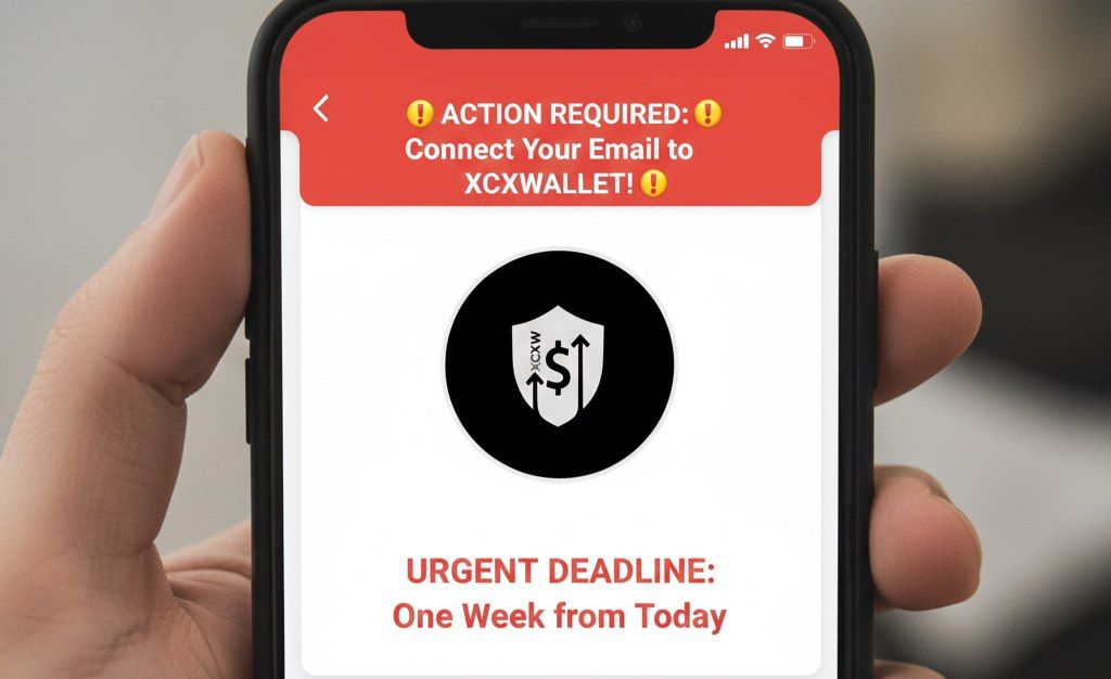 XCXWallet's tweet image. @XCXWallet 👋

🚨 ACTION REQUIRED: Connect Your Email to XCXWALLET! 🚨
URGENT DEADLINE: One Week from Today
Dear User,
This is a critical and mandatory update regarding your use of our service.
To ensure continued access to our full platform, you must connect your email address…