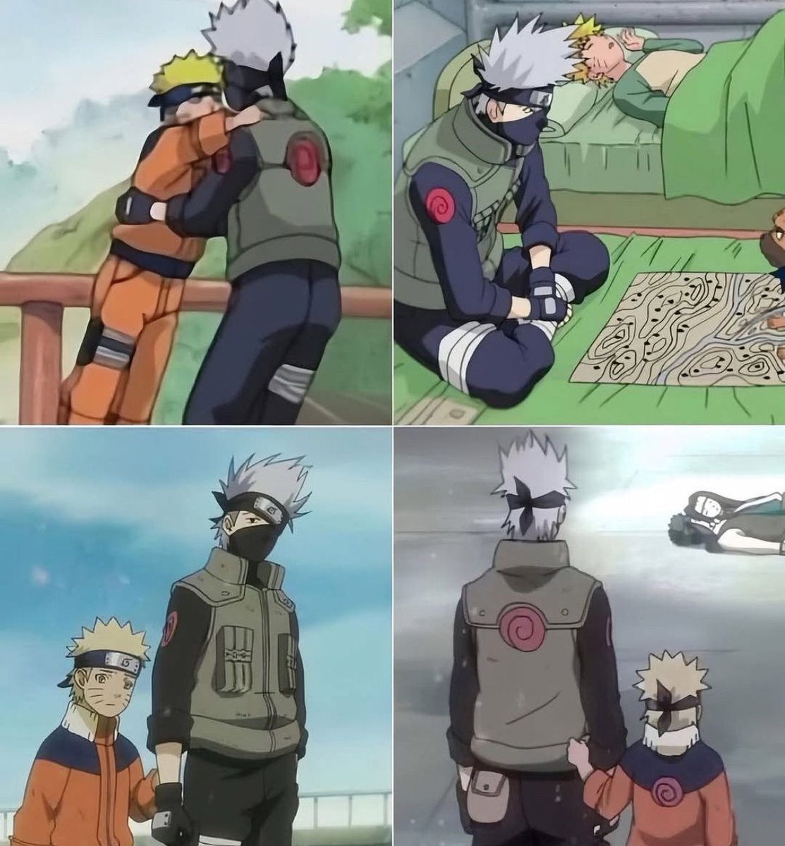 Kakashi was like a father to Naruto 🥹