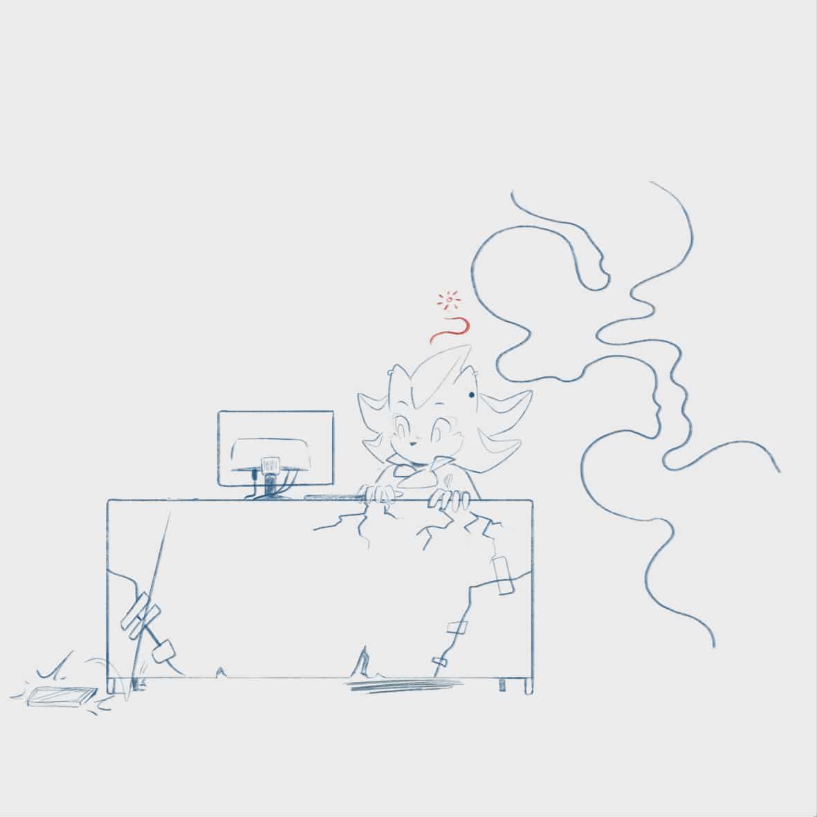 SklearSoul's tweet image. A regular day for shadow 3/