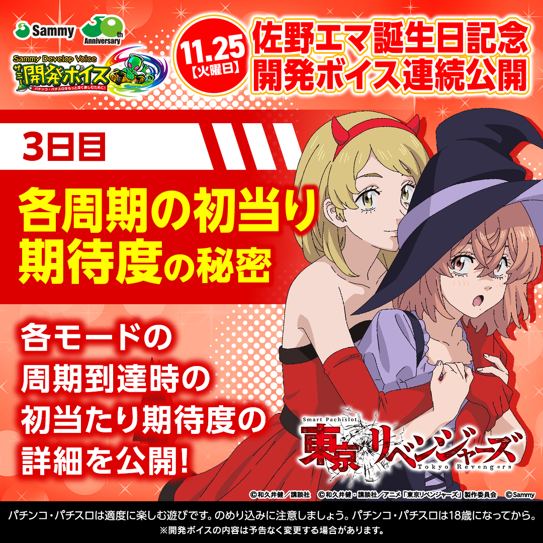 DevelopVoice's tweet image. #リベスロ 開発ボイスX出張版！

3日目は各周期の初当たり期待度の秘密と題しまして、エイリやんWEEKに公開した情報の全設定の期待度を公開いたします！
こちらは通常時に各周期に到達した際に初当たりに当選する期待度となっております。…