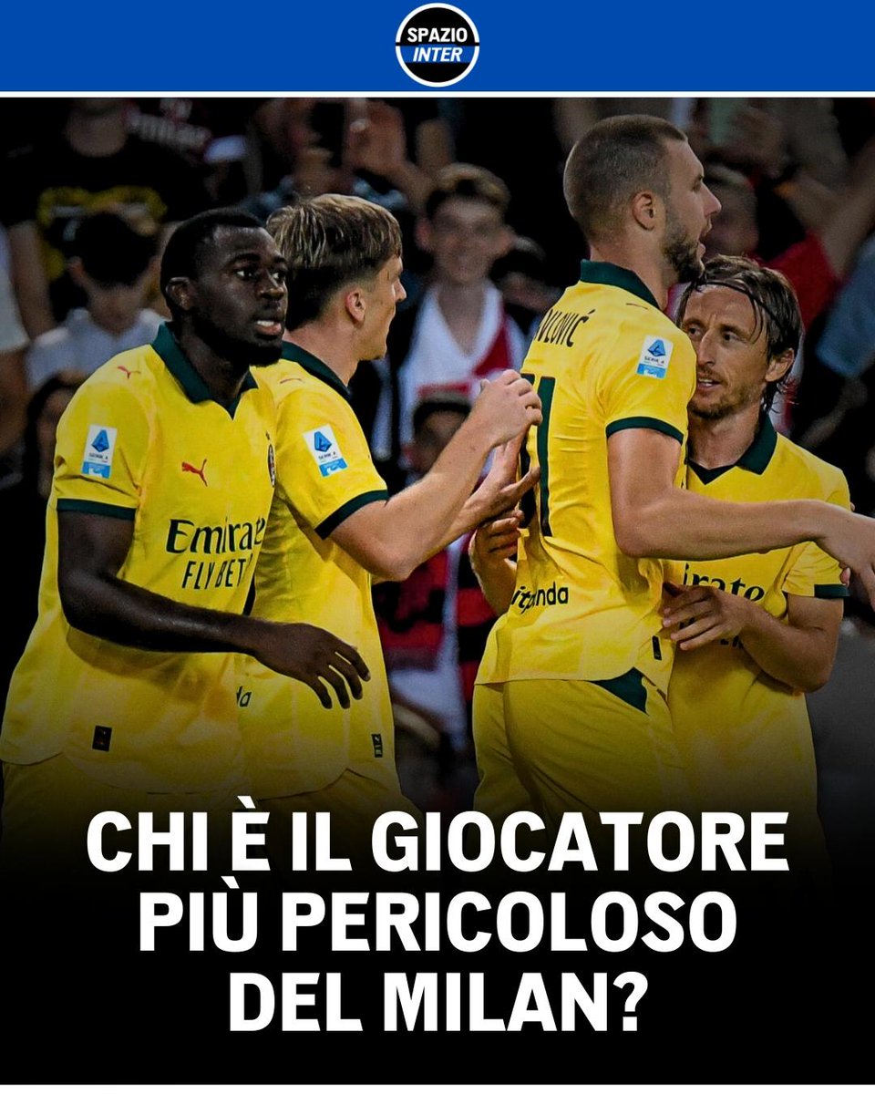 SpazioInter's tweet image. Il derby tra Inter e Milan è alle porte 🔜 

Una sfida significativa per i nerazzurri, che dovranno limitare i punti di forza dei rossoneri ❌

Da Leao a Pulisic e l’intramontabile Modric: scrivi nei commenti chi temi di più della formazione di Allegri⬇️

#InterMilan #SpazioInter