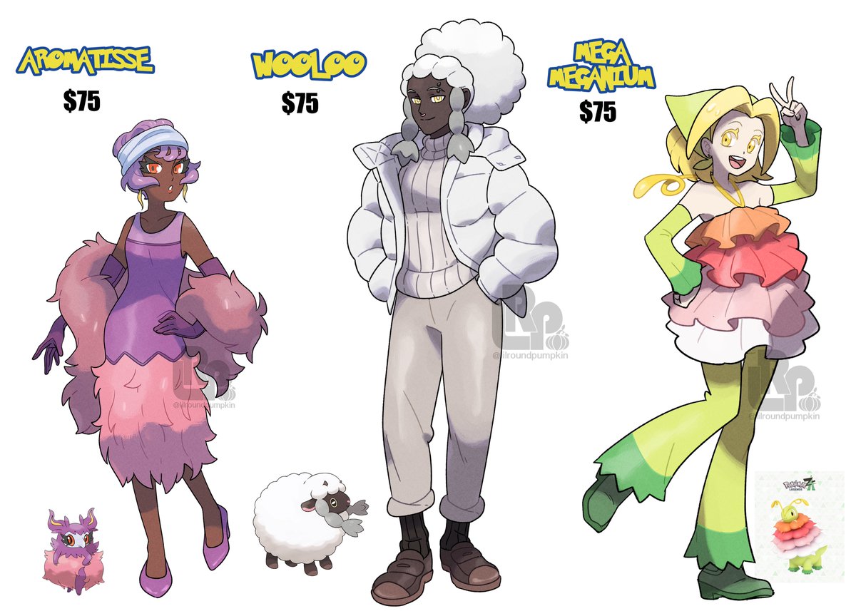 Discounted Pokemon gijinka adopts! DM to claim! #Pokemon