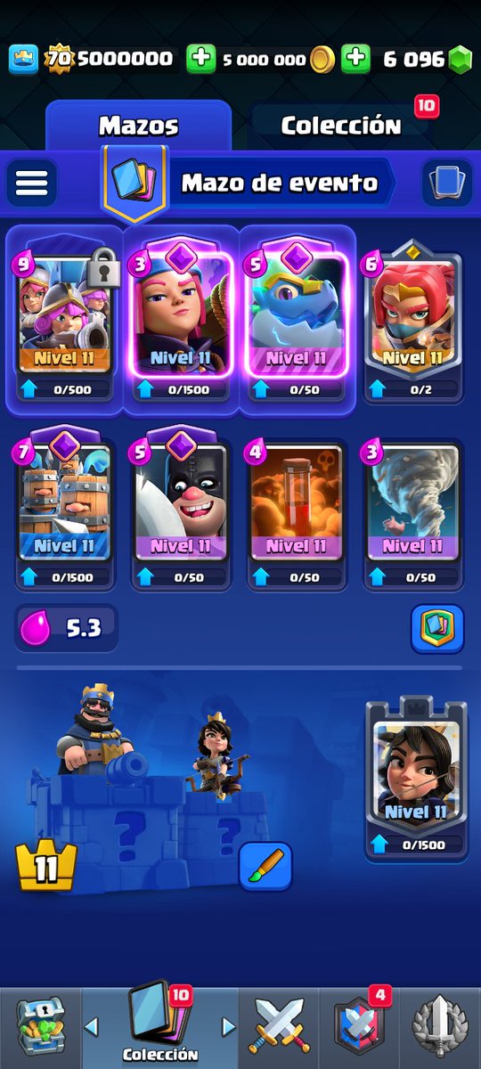Joseantoni36367's tweet image. Me logré pasar el desafío de elixir infinito del trío de mosqueteras con nuestra waifu la bandida líder con su mejor mazo para este modo de juego mazo recomendado para el desafío 
#BossBandit
#ClashRoyale 
#royaleapi