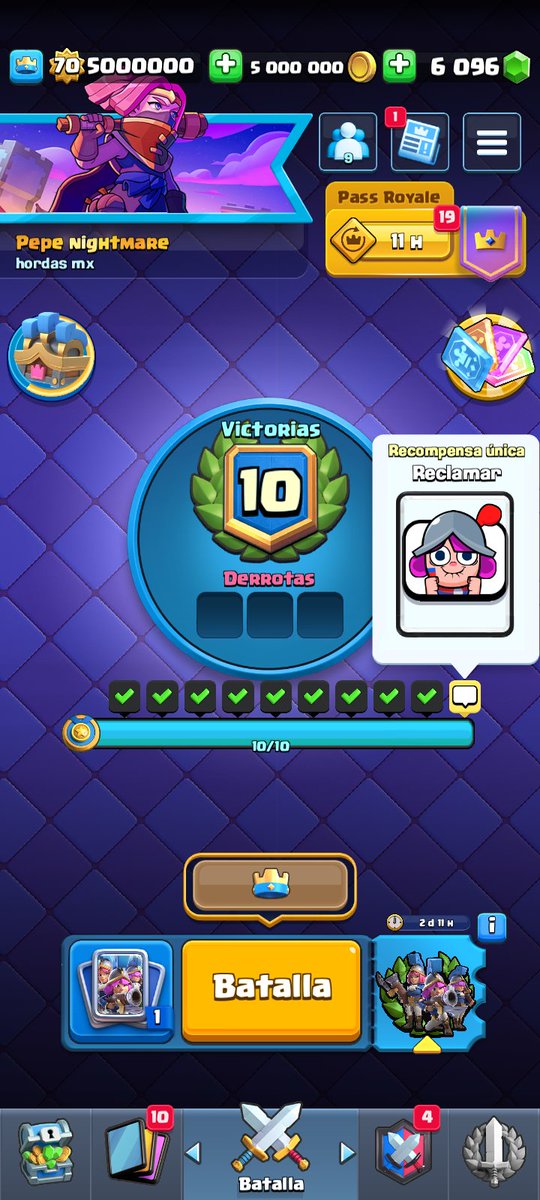 Joseantoni36367's tweet image. Me logré pasar el desafío de elixir infinito del trío de mosqueteras con nuestra waifu la bandida líder con su mejor mazo para este modo de juego mazo recomendado para el desafío 
#BossBandit
#ClashRoyale 
#royaleapi