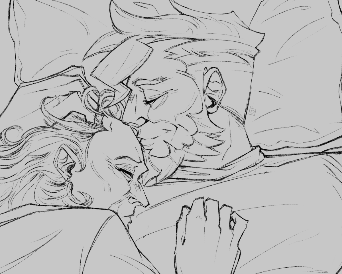 Simple sketch and colored sketch for <a href="/tunasmess/">Tun</a> Thank you <3