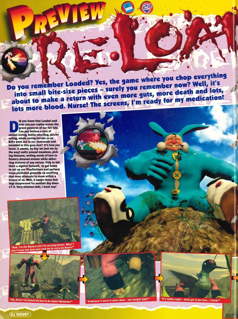 Mean Machines PlayStation #2, November '96 - Preview of 'Re-Loaded' on the Playstation.
 ift.tt/dek0NMy