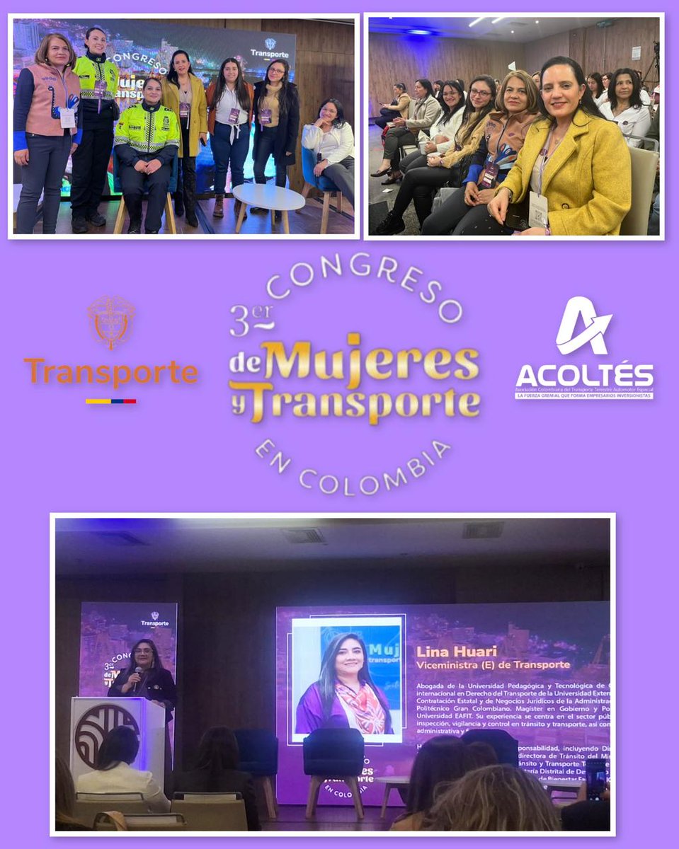 <a href="/Acoltes/">ACOLTÉS</a> presente en el 3º Congreso de Mujeres del Transporte, un encuentro organizado por el <a href="/MinTransporteCo/">MinTransporte</a> para  destacar el importante  rol que cumplen cada una de ellas en nuestro sector. 

Los invitamos a seguir el Congreso en el siguiente link:
m.youtube.com/watch?v=eDvwwD…