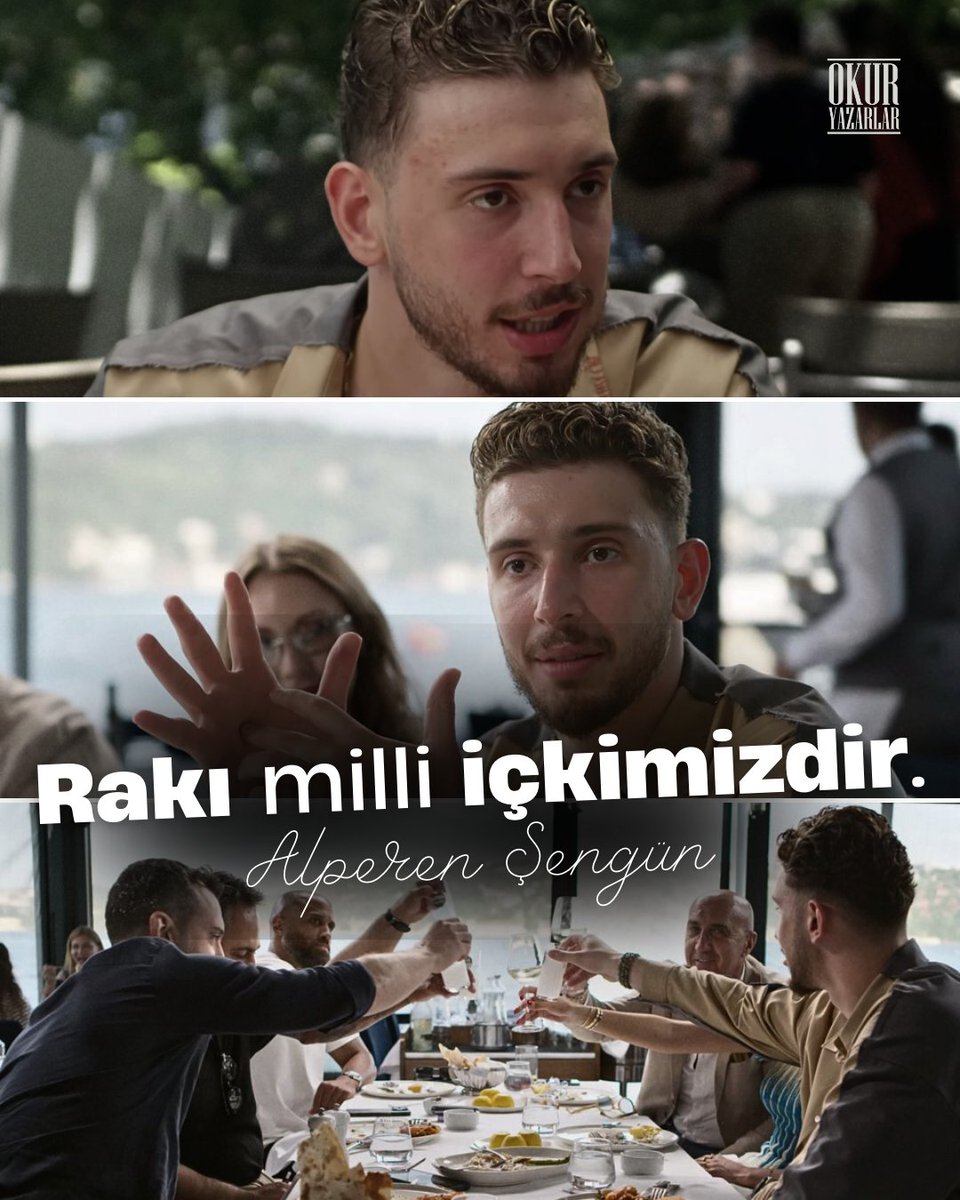 Rakı milli içkimizdir. Sert biriysen sek içersin. Birbirimizi uzun süre görmediğimiz zaman buraya gelir, oturup rakı içer ve muhabbet ederiz. Şerefe! 

Alperen Şengün